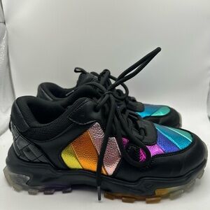 Kurt Geiger London Mini Little Eagle Sneaker Shoes Youth Kids Multicolor Rainbow